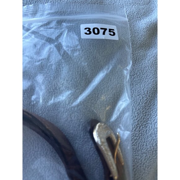 Twenty X Wrangler Belt Mens 36 Leather Silver Buckle Western Braided Mexico - Picture 6 of 6